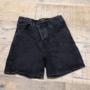 Oak + Fort Black Jean Shorts - Size 25